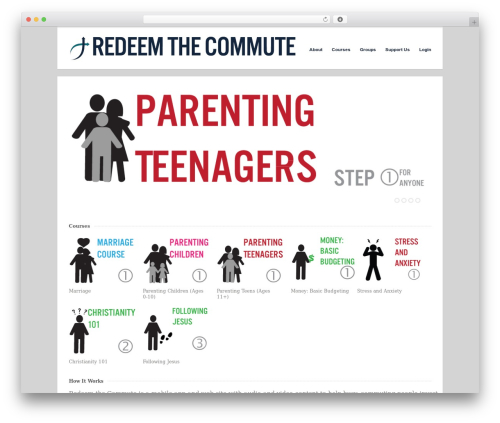 Uber theme WordPress - redeemthecommute.com