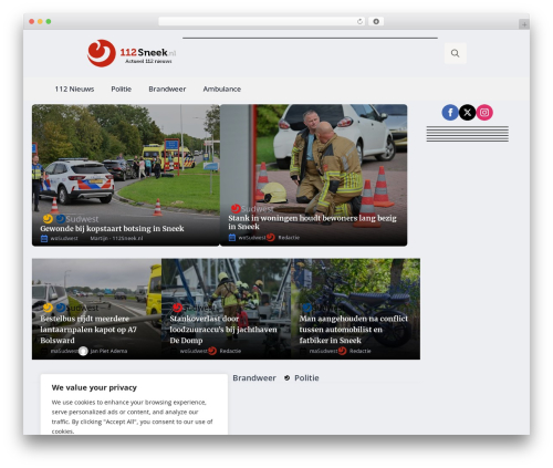 WordPress theme Breakdance Zero Theme - 112sneek.nl