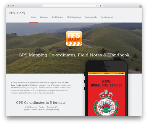 WordPress theme Appdev - rfsbuddy.com