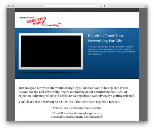 WordPress website theme Toolbox Theme - rejectionproofnetworking.com