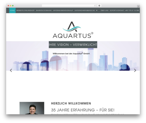Aquartus Theme WordPress theme design - aquartus.com