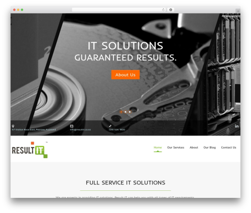 cherry WordPress theme - resultit.co.nz