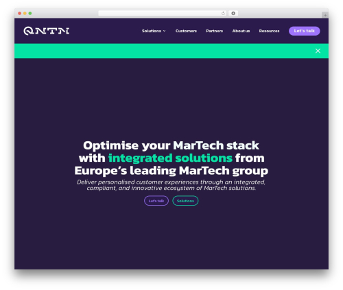 Divi WordPress theme - qntmgroup.com