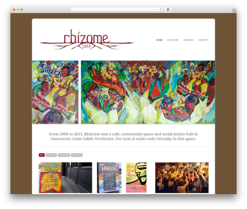 Filtered theme WordPress - rhizomecafe.ca