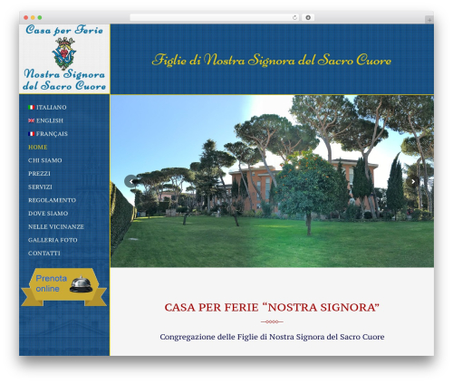 Flora theme WordPress - www.casanostrasignora.it
