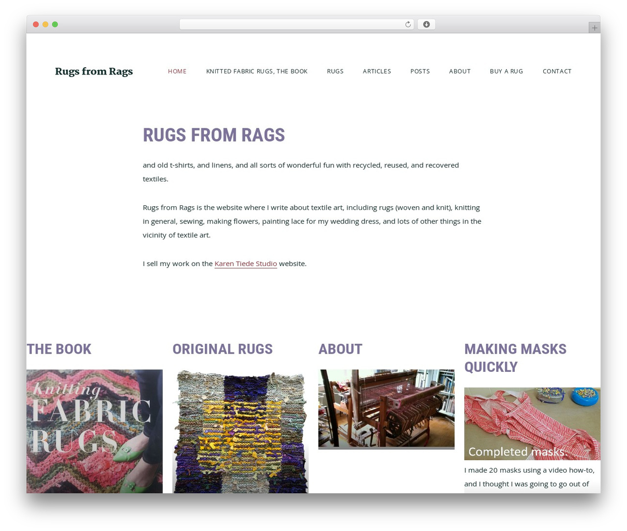 Genesis WordPress theme - rugsfromrags.com Genesis WordPress theme - rugsfromrags.com