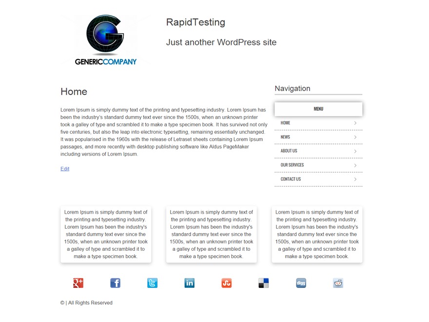Rapid Platform Base theme WordPress