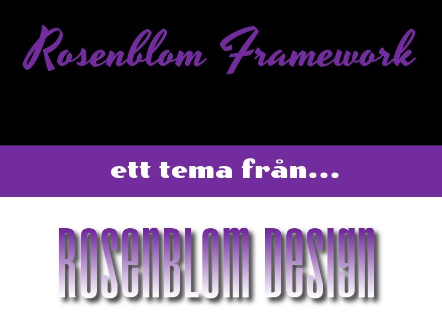 Rosenblom Framework WordPress theme Rosenblom Framework WordPress theme