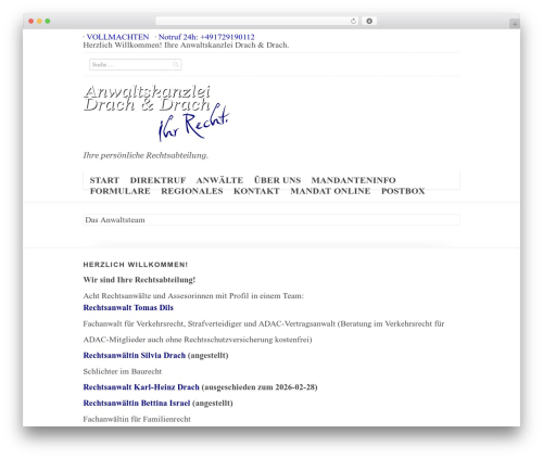 Theme WordPress Switch - rechtsanwaltdrach.de
