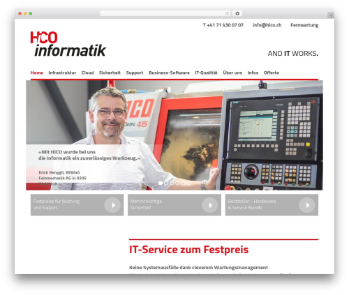 Theme WordPress thebox - hico.ch