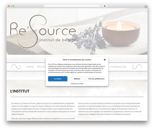 WordPress theme Resource - resourcebeaute.ch