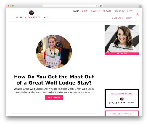 WordPress website theme Mediavine Trellis - girllovesglam.com