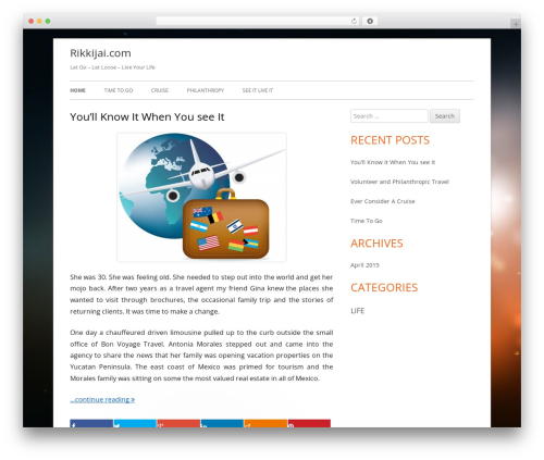 WP theme Tiny Framework - rikkijai.com