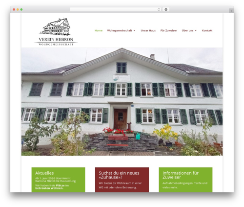 Divi WordPress theme - verein-hebron.ch