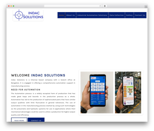 Indac Solutions theme WordPress - indacsolutions.com
