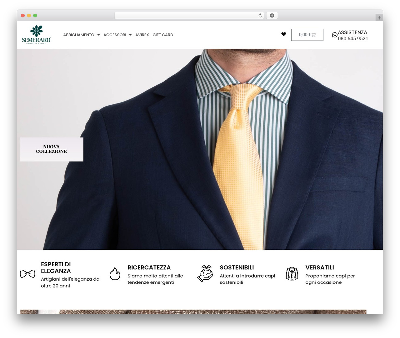 WP theme Hello Elementor - semeraroabbigliamento.com