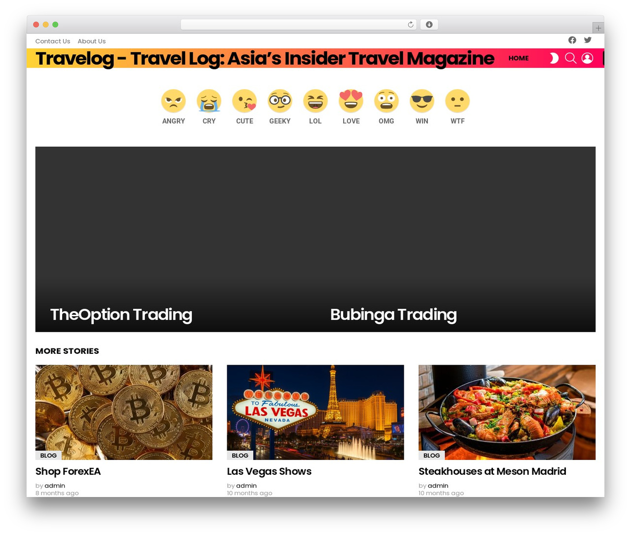 Bimber WordPress theme - travelog.me Bimber WordPress theme - travelog.me