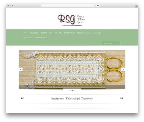Evolution theme WordPress - reginastitcheryguild.ca