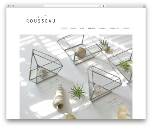 Flora theme WordPress - rousseau.jp