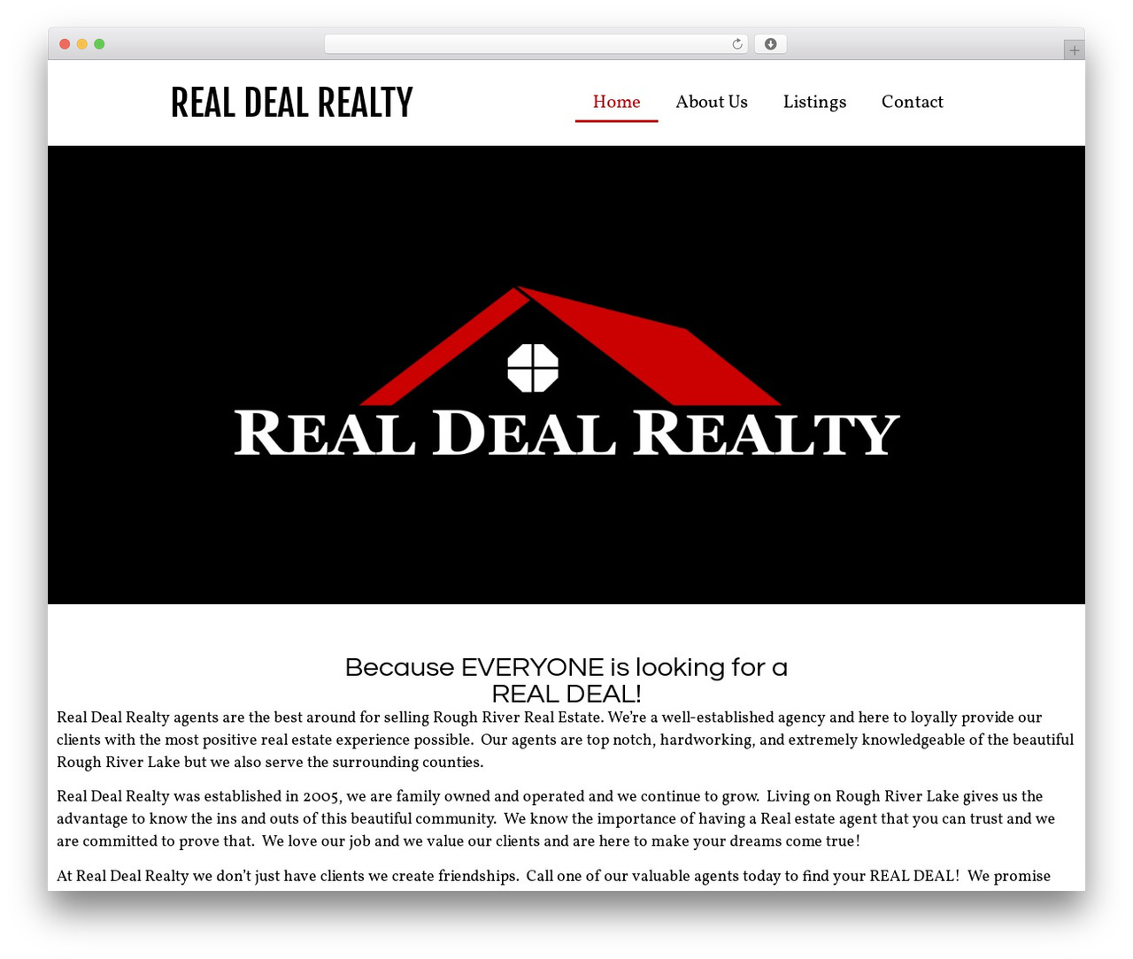 Hello Elementor WordPress theme - realdealrealty.com