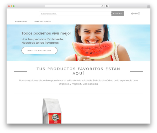 Ocolus WordPress theme - www.limaorganica.pe