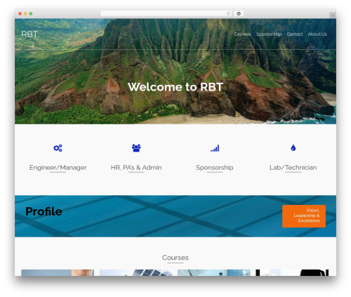 Pinnacle WordPress theme - rbttraining.co.za