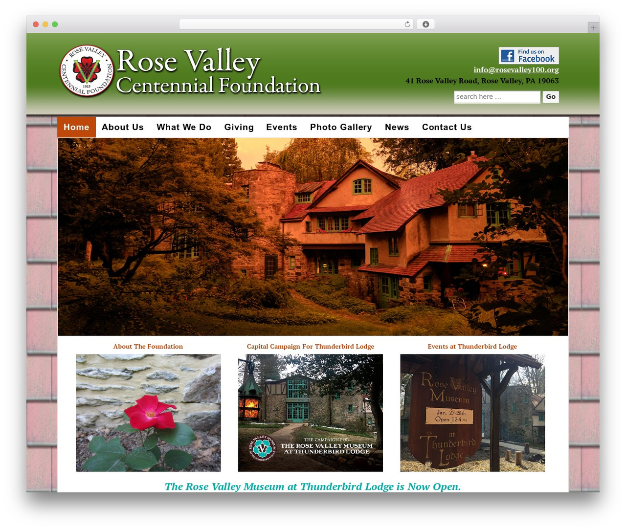 Responsive WordPress theme - rosevalley100.org