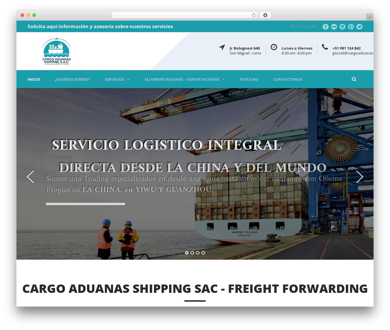 Theme WordPress Mega Project - cargoaduanas.com