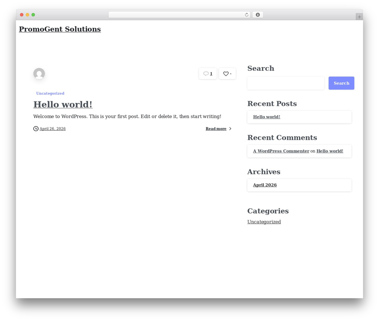 WordPress theme Essentials - promogent.com WordPress theme Essentials - promogent.com