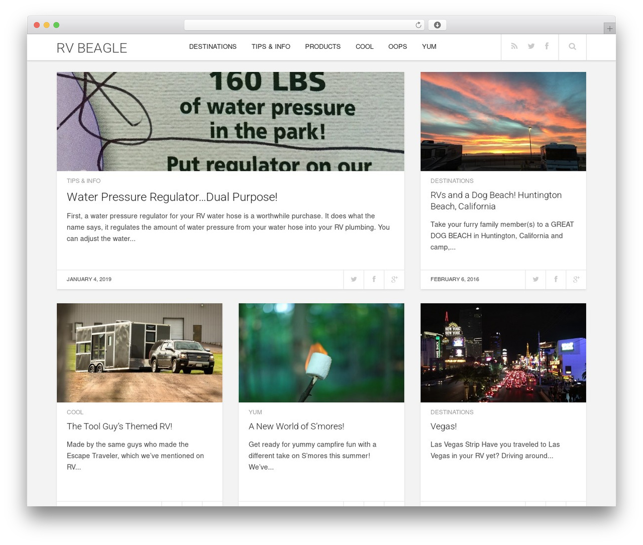 WordPress theme Enpine - rvbeagle.com
