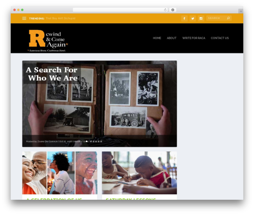 WordPress theme Extra - rewindandcomeagain.com