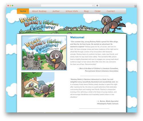 WordPress theme Rodney Robin - rodneyrobin.com