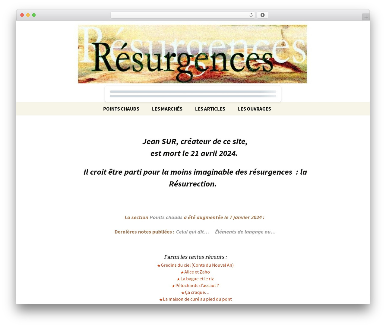 WordPress theme Twenty Thirteen - resurgences.net WordPress theme Twenty Thirteen - resurgences.net