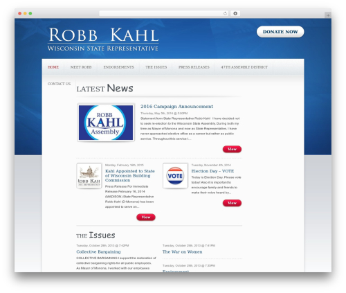 Candidate theme WordPress - robbkahl.com