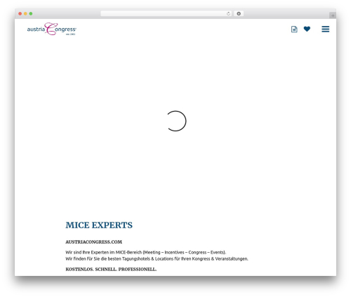 Canvas theme WordPress - austriacongress.com