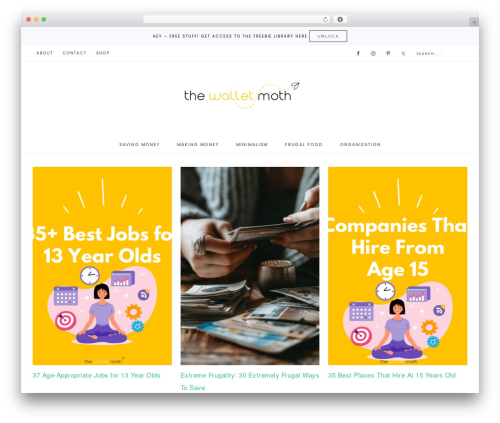 Captivating Theme WordPress theme - thewalletmoth.com