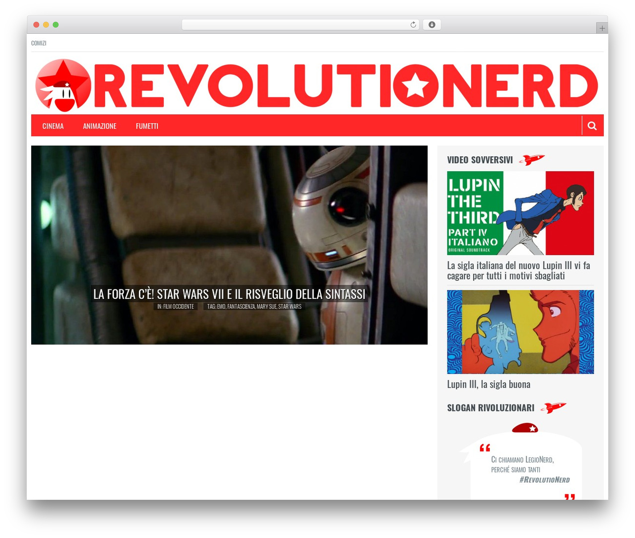 Resolution WordPress theme - revolutionerd.com