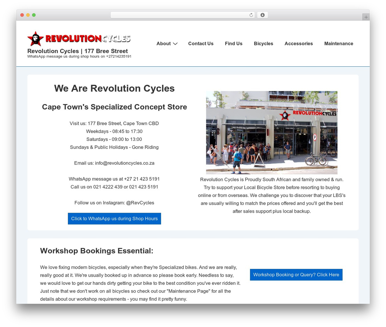 Responsive theme WordPress free - revolutioncycles.co.za
