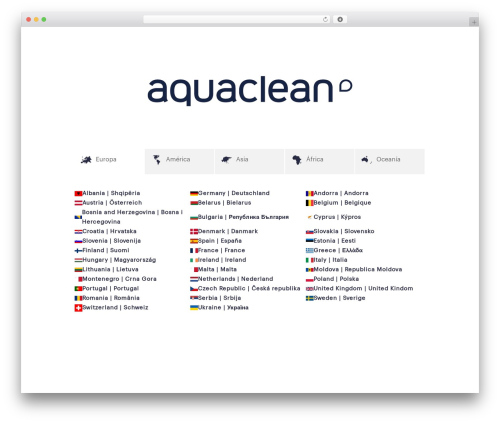 Theme WordPress Aquaclean - www.aquaclean.com