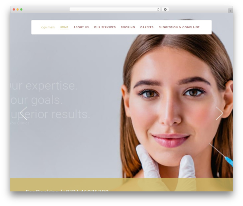 WordPress theme TouchUp - beyouclinic.ae