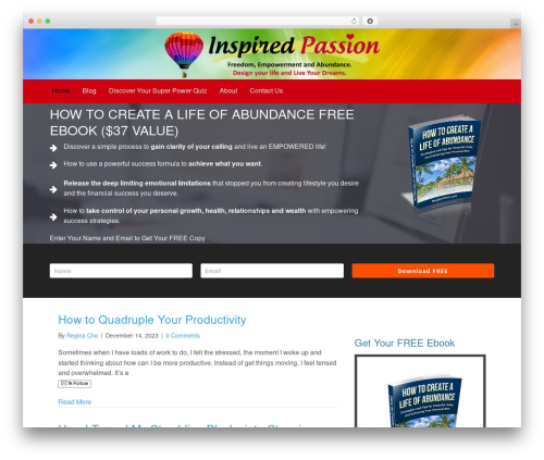WordPress website theme Ultimatum - reginacho.com