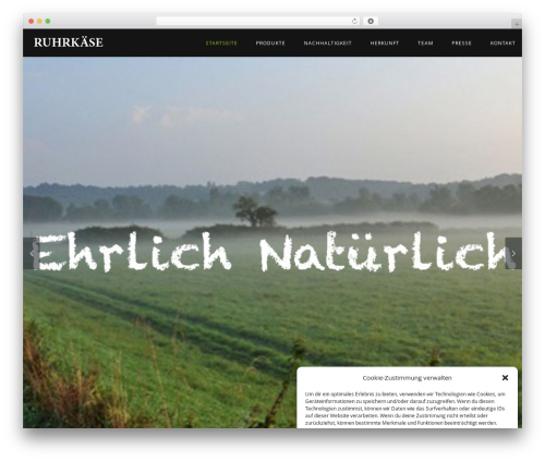 WP theme Eight Degree - ruhrkaese.com