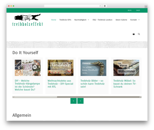 GeneratePress theme WordPress - treibholzeffekt.com