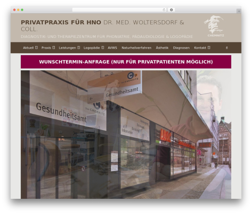 GeneratePress WordPress theme design - hno-in-chemnitz.de