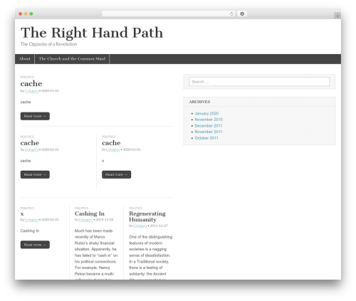 Magazine Basic theme WordPress free - righthandpath.org