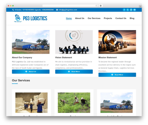 NCS WordPress theme - pg3logistics.com