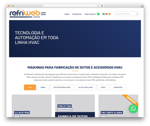 Refriweb WordPress theme - refriweb.com.br