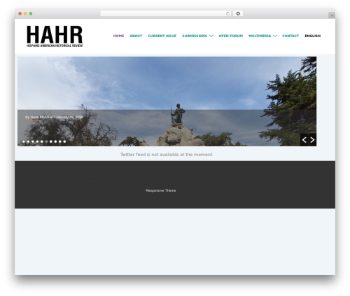 Responsive WordPress website theme - hahr-online.com