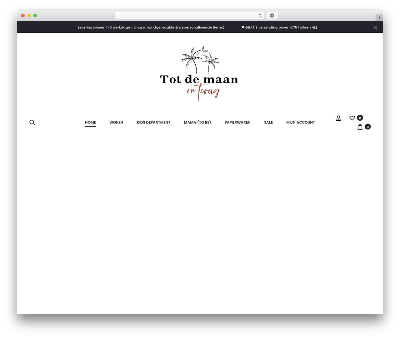 Sober WordPress shopping theme - totdemaanenterug.nl Sober WordPress shopping theme - totdemaanenterug.nl