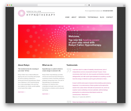 Solid WP theme WordPress - robynfallon.com